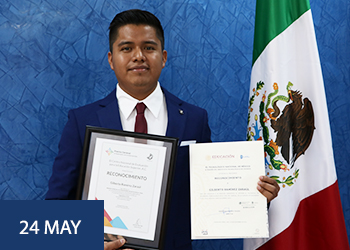 Estudiante oaxaqueño obtiene Premio CENEVAL al desempeño de excelencia EGEL 