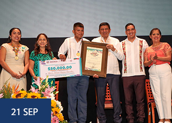 Premio Estatal de la Juventud 2023 en Oaxaca para egresado del TecNM 
