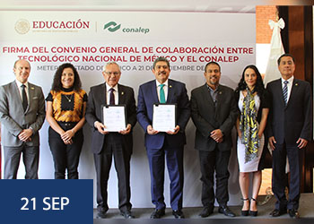 El TecNM y CONALEP se hermanan con firma de Convenio de Colaboración